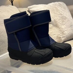 Kids Navy and Black Rain & Snow Boots